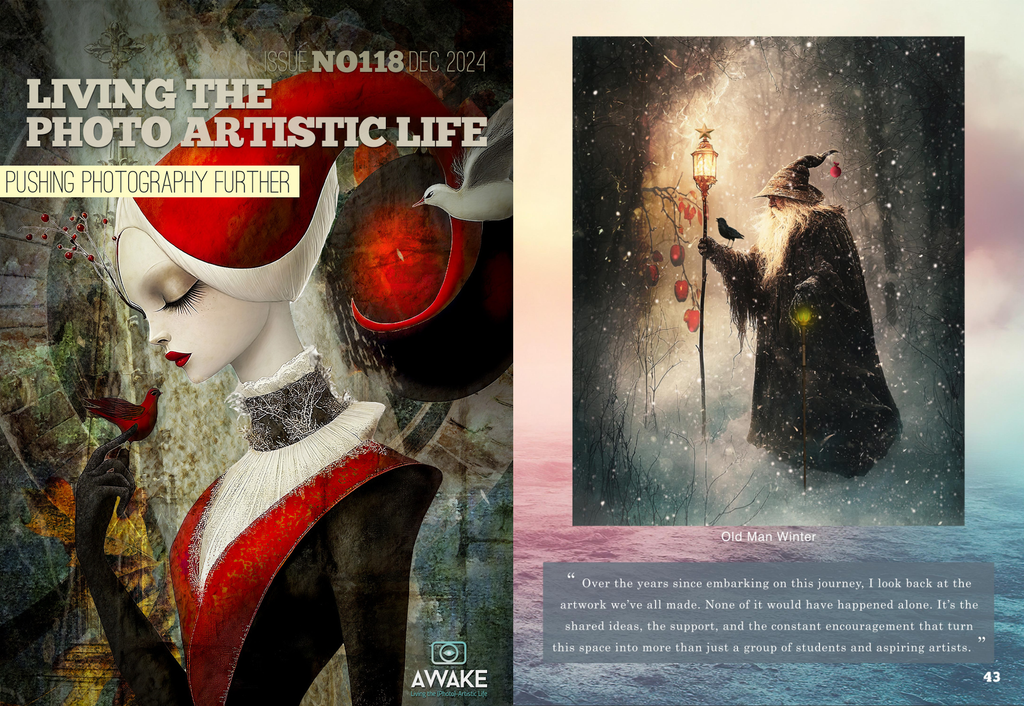 OLD MAN WINTER 11" X 14" Acrylic Print