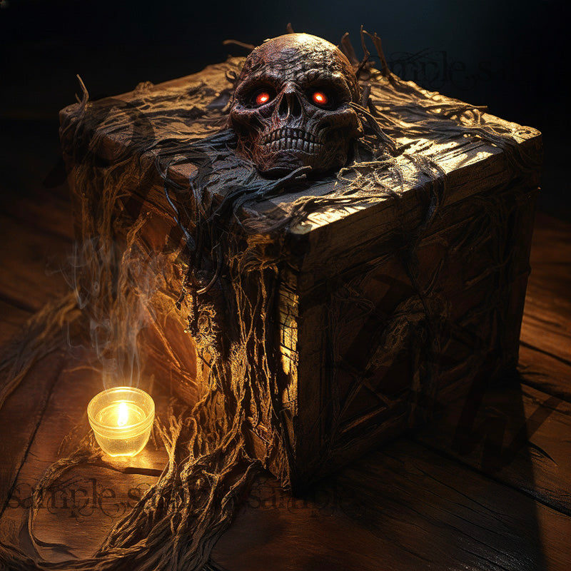 Album Art - Skull Box Candle